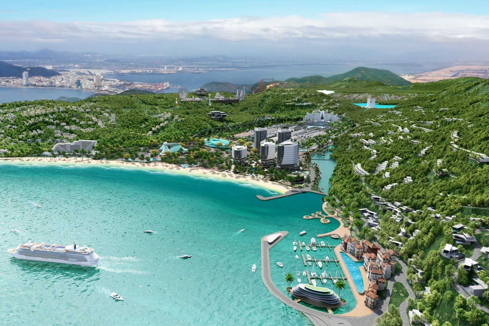Hình ảnh phối cảnh tổng thể của MerryLand Quy Nhơn